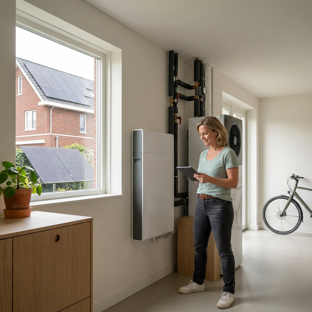 Thuisbatterij en warmtepomp