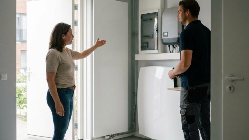 Thuisbatterij in een appartement